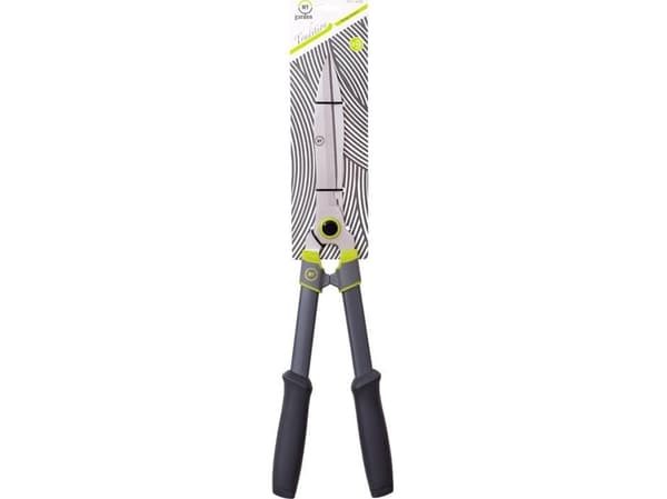 Straight edge hedge shears 600mm, steel handles