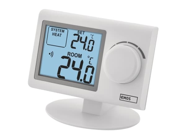 Emos P5614, 868 MHz, Vit, LCD, Batteri, AAA, 1,5 V