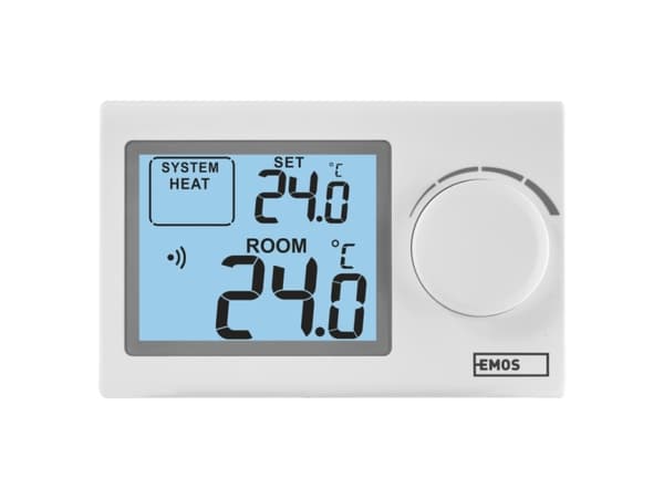 Emos P5614, 868 MHz, Vit, LCD, Batteri, AAA, 1,5 V