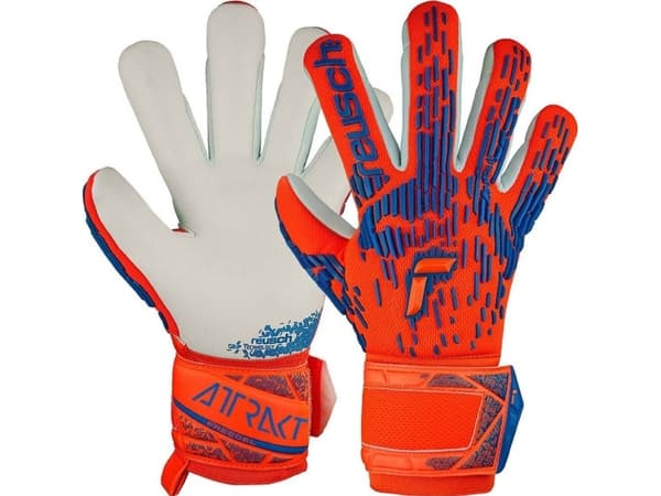 Maalivahtihanskat Reusch Attrakt Freegel Silver Junior Oranssi 5472235 2210 (7,5)