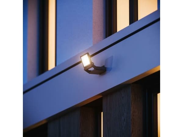 STEINEL XLED Pro One, Väggbelysning för utomhusbruk, Silver, Plast, IP44, Entré, Garage, Trädgård, Trädgårdsgång, II
