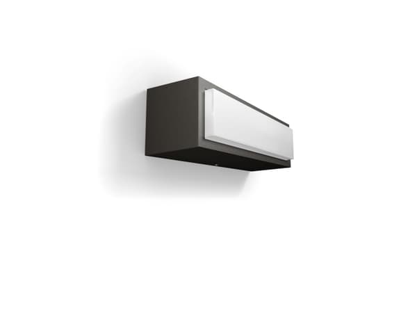 Philips 8720169263697, Vegglys, Antrasitt, Aluminium, IP44, Hage, Terrasse, I