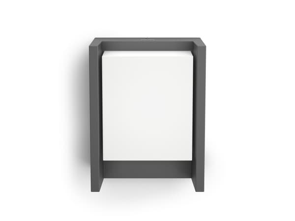 Philips 8720169278042, Vegglys, Antrasitt, Aluminium, IP44, Hage, Terrasse, II