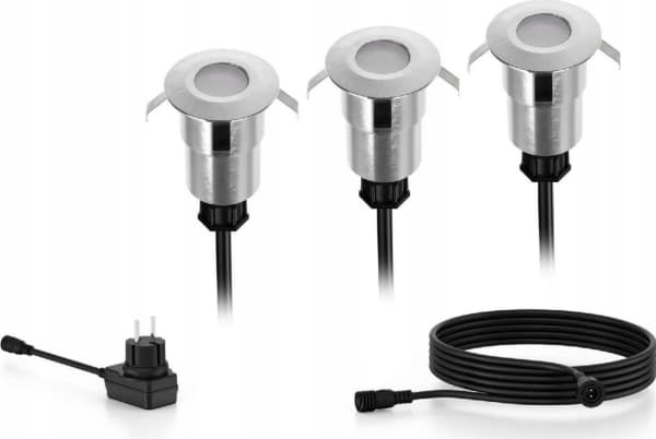 Philips Spore markspottar/spets 1 W, Markbelysning utomhus, Silver, Gjuten aluminium, IP67, Trädgård, II