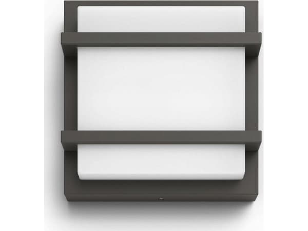 Philips 8720169276888, Väggbelysning för utomhusbruk, Antracit, Gjuten aluminium, IP44, Trädgård, Terass, II
