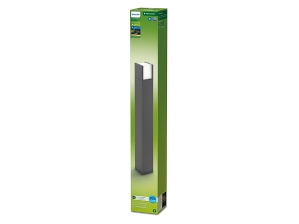Philips 8720169278080, Utomhus pelar-/stolpbelysning, Antracit, Gjuten aluminium, IP44, Trädgård, II