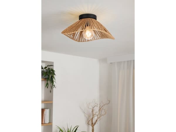 EGLO LAVISTER LOFT Ø390 E27 SORT/NATUR FSC