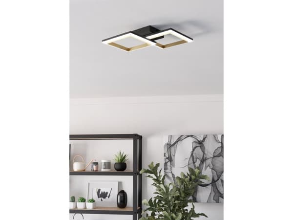 EGLO CALLIERA LOFT 525X310 2500LM 4000K DÆMPB. SORT/HVID