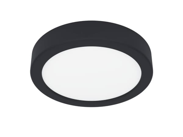 EGLO FUEVA 6 LOFT Ø165 CCT 8W 1000LM IP44 SORT