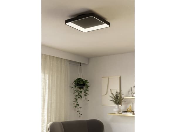 EGLO LORETELLO LOFT 350X350 CCT 1440LM DÆMPB. SORT