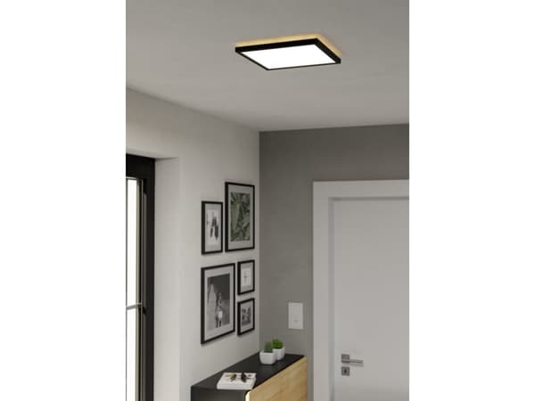 EGLO ROVITO LOFT 290x290 CCT 14,4W 2000LM IP44 SORT