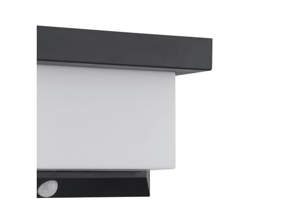 EGLO UTRERA SOLCELLEVEGG MED SENSOR L200 800LM 2000MAH SVART