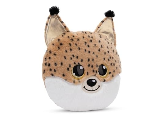 NICI 61369 Pyöreä halityyny 32x32cm Lenzo ilves GLUBSCHIS