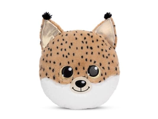 NICI 61369 Pyöreä halityyny 32x32cm Lenzo ilves GLUBSCHIS