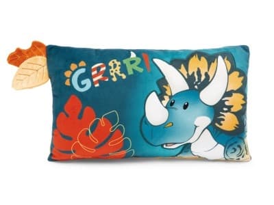 NICI Dino Cerastupsy, Flerfarget, Rektangulær, Plysh, Polyester, Dekorativ pute