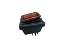 Bachmann 924.178, Vippströmställare, 2P, Svart, Röd