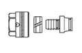 Pikkukuva 2 / 2: Herz Muoviliitos 3/4" 16x2 - 1 6098 03