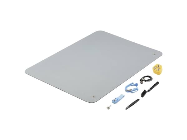 TRU COMPONENTS TC-12494244 ESD-mätningssats Grå (L x B x H) 650 x 500 x 2 mm 1 Set