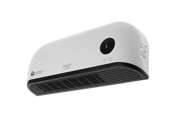 Adler AD 7751, Svart, Vit, Plast, Remote, Röra, LED, Värme, Temperatur, Timer, horisontell