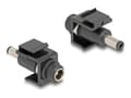 Pikkukuva 1 / 3: Delock Keystone-moduuli DC 5,5 x 2,5 mm naaras DC 5,5 x 2,5 mm uros musta