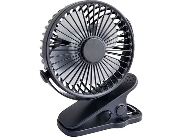 Bordventilator med klipsit 10cm USB + akku, lajittelu