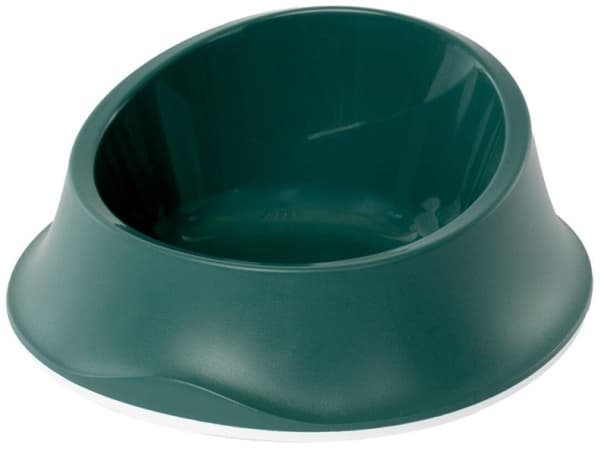 Zolux STEFANPLAST Chic plastskål för hund eller katt 350 ml grön