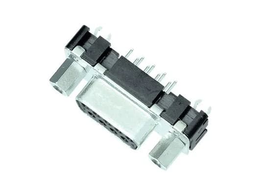 Harting 09 66 511 6502, Svart, Silver, Stål, Kopparlegering, 10 mO, 1000 V, 6,5 A