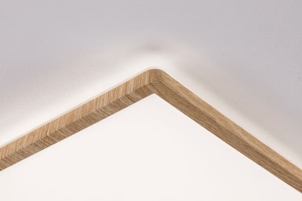Lampa sufitowa Paulmann Plafoniera ATRIA Wood Backlight 16W 293X293 1600lm 4000K IP44 230V drewnopodobny / tworzywo sztuczne