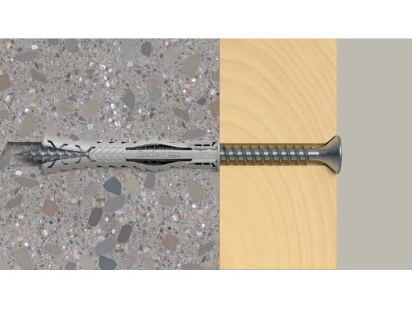 Fischer 567857, Expansionsankare, Autoklaverad lättbetong, Tegel, Betong, Gipsblock, Murverk, Nylon, Tyskland, 8 mm, 65 mm