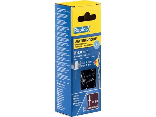 Rapid Rivets waterproof 4 x 12 mm, 50 pcs.