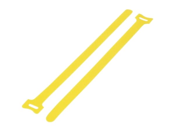 TRU COMPONENTS TC-12355424 Tarranauha kaapelinside kokoonpanoon Tarranauha staattinen silmukkaosa (L x S) 180 mm x 12 mm Keltainen 20 kpl