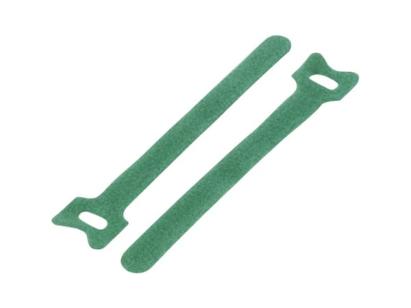 TRU COMPONENTS TC-12355440 Tarranauha kaapelinside kokoonpanoon Tarranauha staattinen silmukkaosa (L x S) 150 mm x 12 mm Vihreä 20 kpl