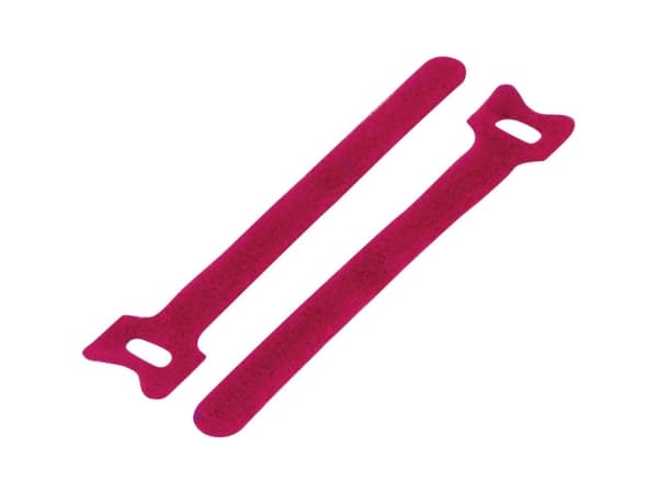 TRU COMPONENTS TC-12355408 Tarranauha kaapelinside kokoonpanoon Tarranauha staattinen silmukkaosa (L x S) 150 mm x 12 mm Punainen 20 kpl