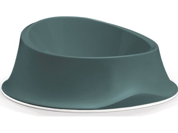 Zolux STEFANPLAST Elegant hunde- eller katteskål, plast, grønn, 650 ml