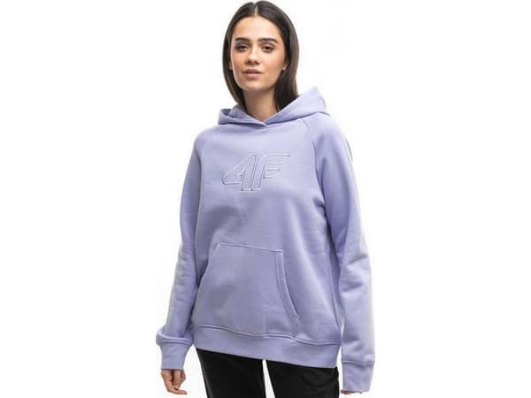 Women's sweatshirt 4F F0765 light purple 4FAW23TSWSF0765 52S M