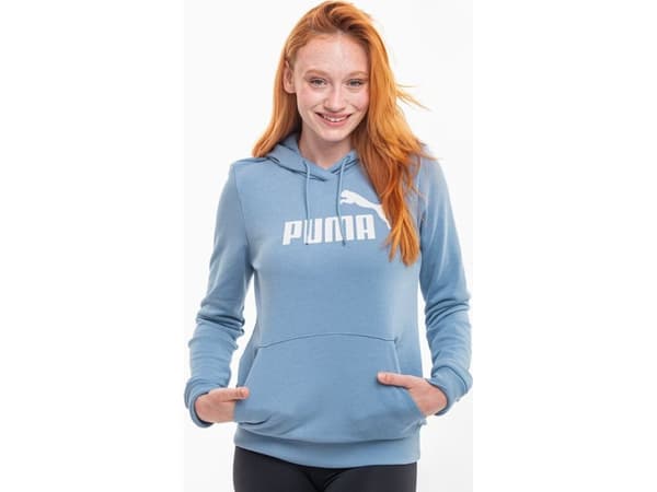 Puma Naisten huppari Puma ESS Logo Hoodie sininen 586797 20 S