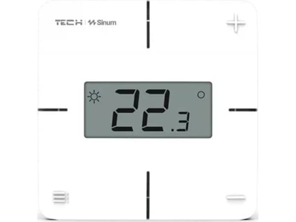 TECH Sterowniki Przewodowy regulator pokojowy sinum bialy R-S1 Tech Sterowniki