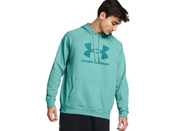 Under Armour Rival Fleece Logo HD Men's Sweatshirt Sea 1379758 482 M
