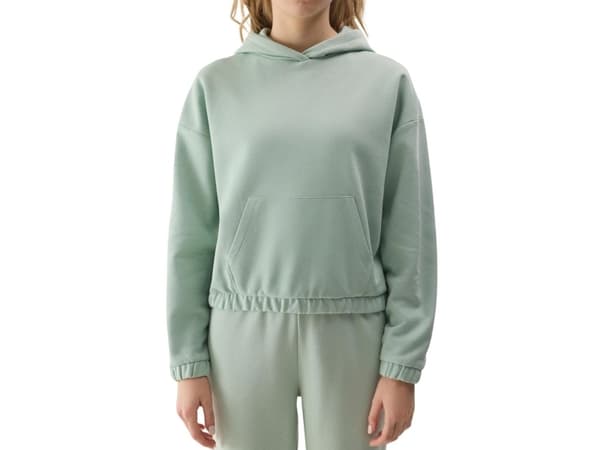 Women's sweatshirt 4F F1057 light green 4FWSS24TSWSF1057 42S M