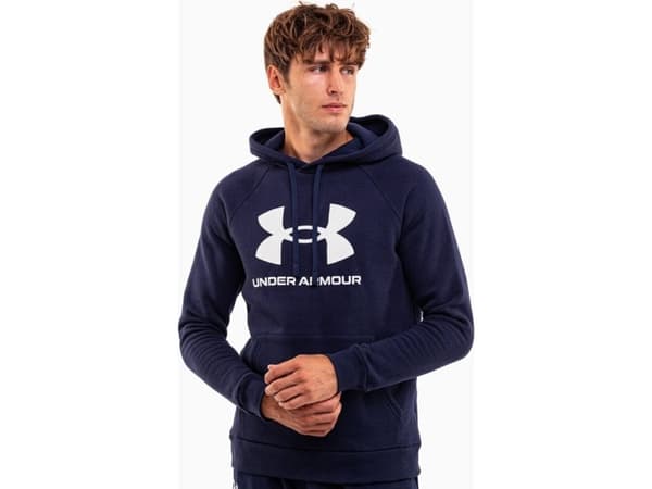 Under Armour Rival Fleece Logo HD Men's Sweatshirt navy blue 1379758 410 L