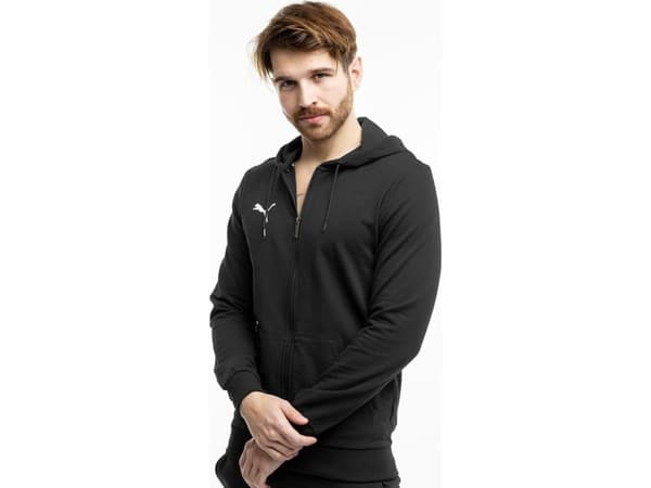 Puma Team Goal Casuals Hooded men's sweatshirt black 658595 03