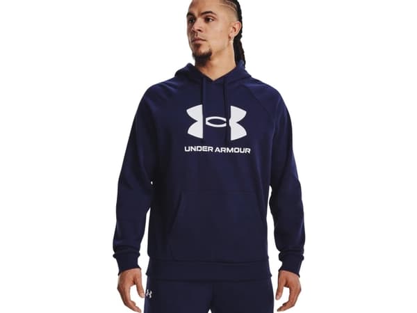 Under Armour Rival Fleece Logo HD Men's Sweatshirt navy blue 1379758 410 XL