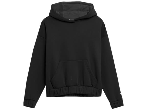 Women's sweatshirt 4F F255 deep black 4FSS23TSWSF255 20S L
