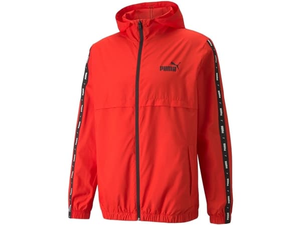 Puma ESS+TAPE Windbreaker Men's Jacket Red 847477 11