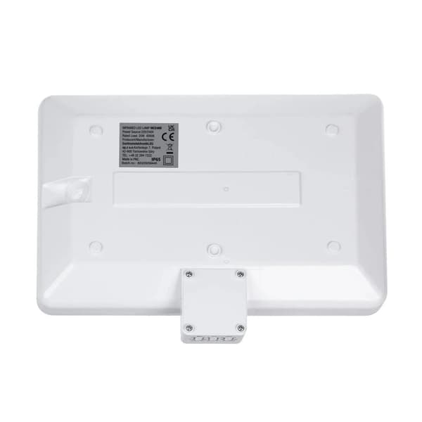 Maclean vegglampe Maclean LED-lampe, husnummer, skumrings- og bevegelsessensor, dimbar, 20W, IP65, nøytral farge (4000K), 1600lm, MCE466 W