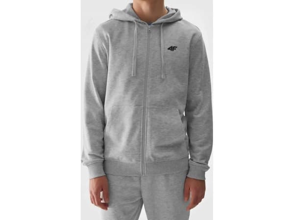 Herrebluse 4F M0951 chłodny lys grå melange 4FWSS24TSWSM0951 27M (M)