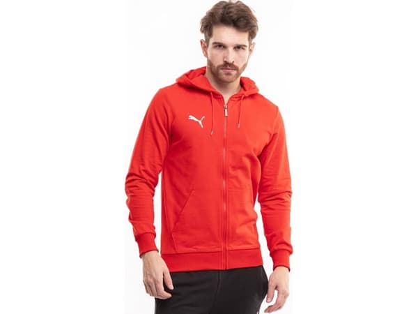 Puma Team Goal Casuals Hooded Red 658595 01