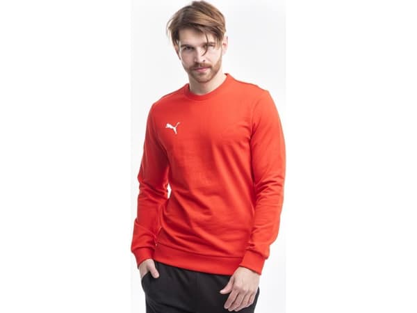 Puma Genser for menn Puma Team Goal Casuals Crew Neck Sweat rød 658592 01 S