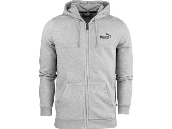 Men's Sweatshirt Puma ESS Small Logo FZ Hoodie FL grey 586702 03