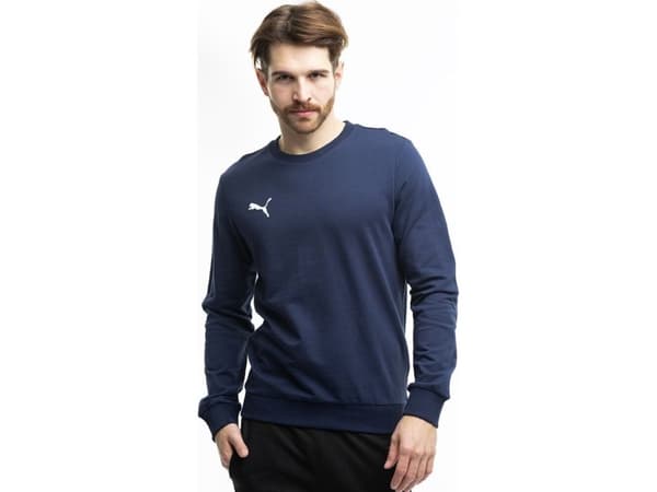 Puma Team Goal Casuals Crew Neck Sweat Men's Sweatshirt navy blue 658592 06 L